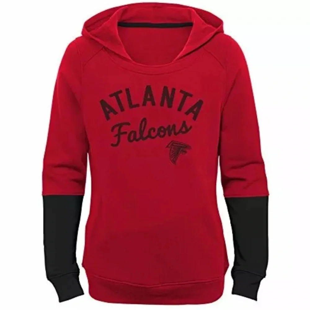 NWT [NFL] Atlanta Falcons Outerstuff Pullover Game Day Hoodie Youth Sz S (7-8) - Picture 2 of 8